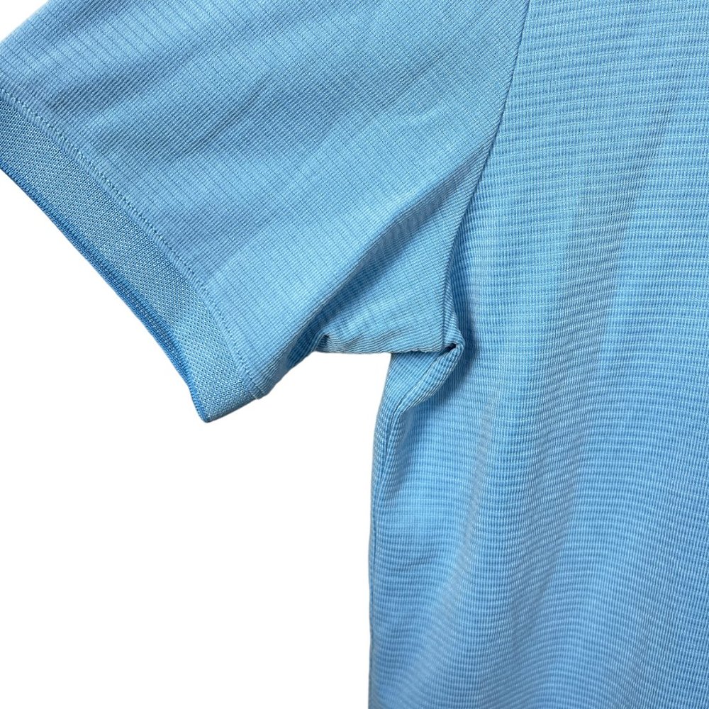 Tommy Bahama Polo Island Zone Mens L Short Sleeve Light Blue Soft Cotton - Picture 6 of 7